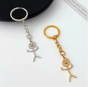 พวงกุญแจโลหะ จี้การ์ตูนตลก